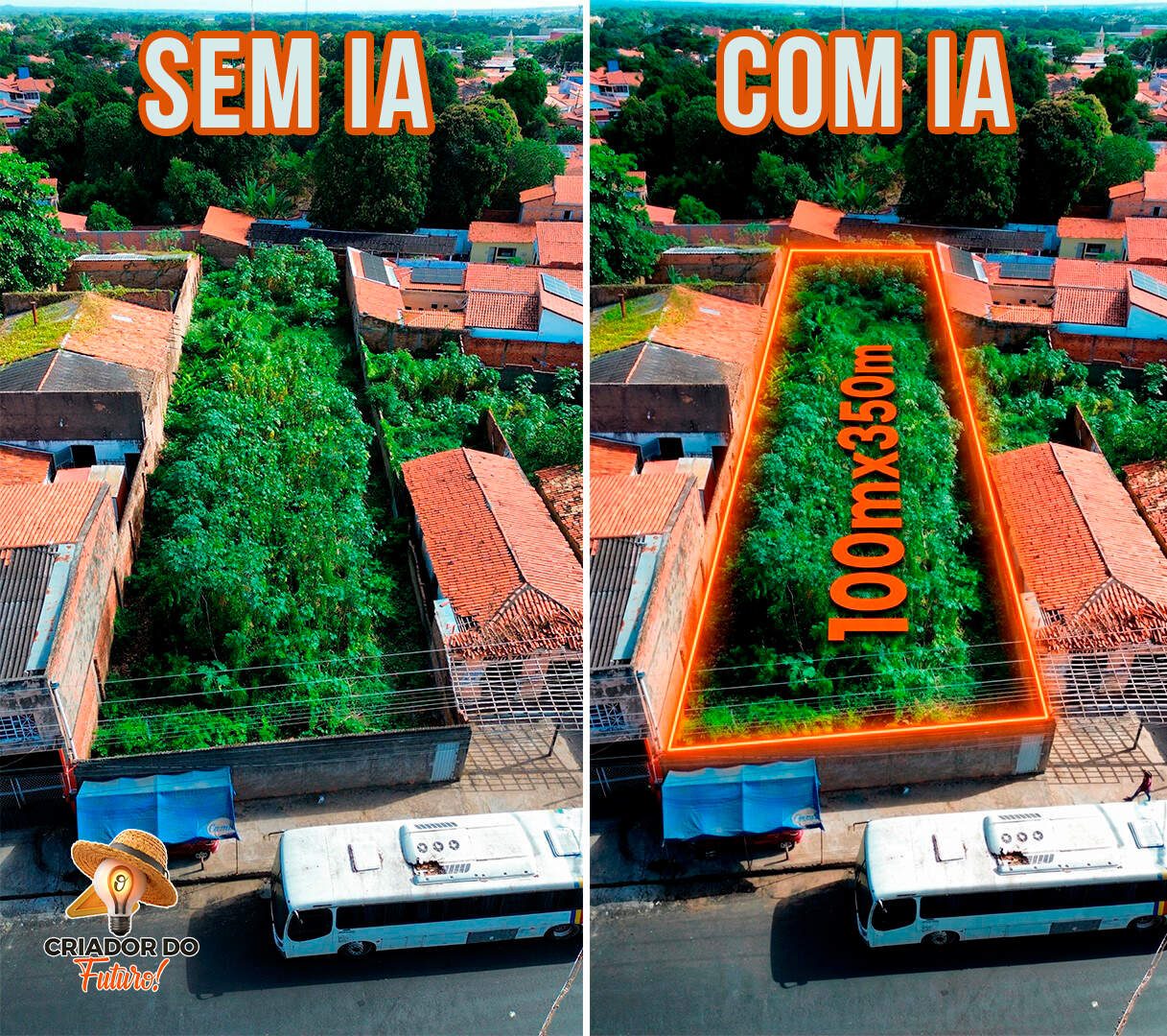 Como criar animações profissionais de marcação de terrenos com IA usando o Google Flow